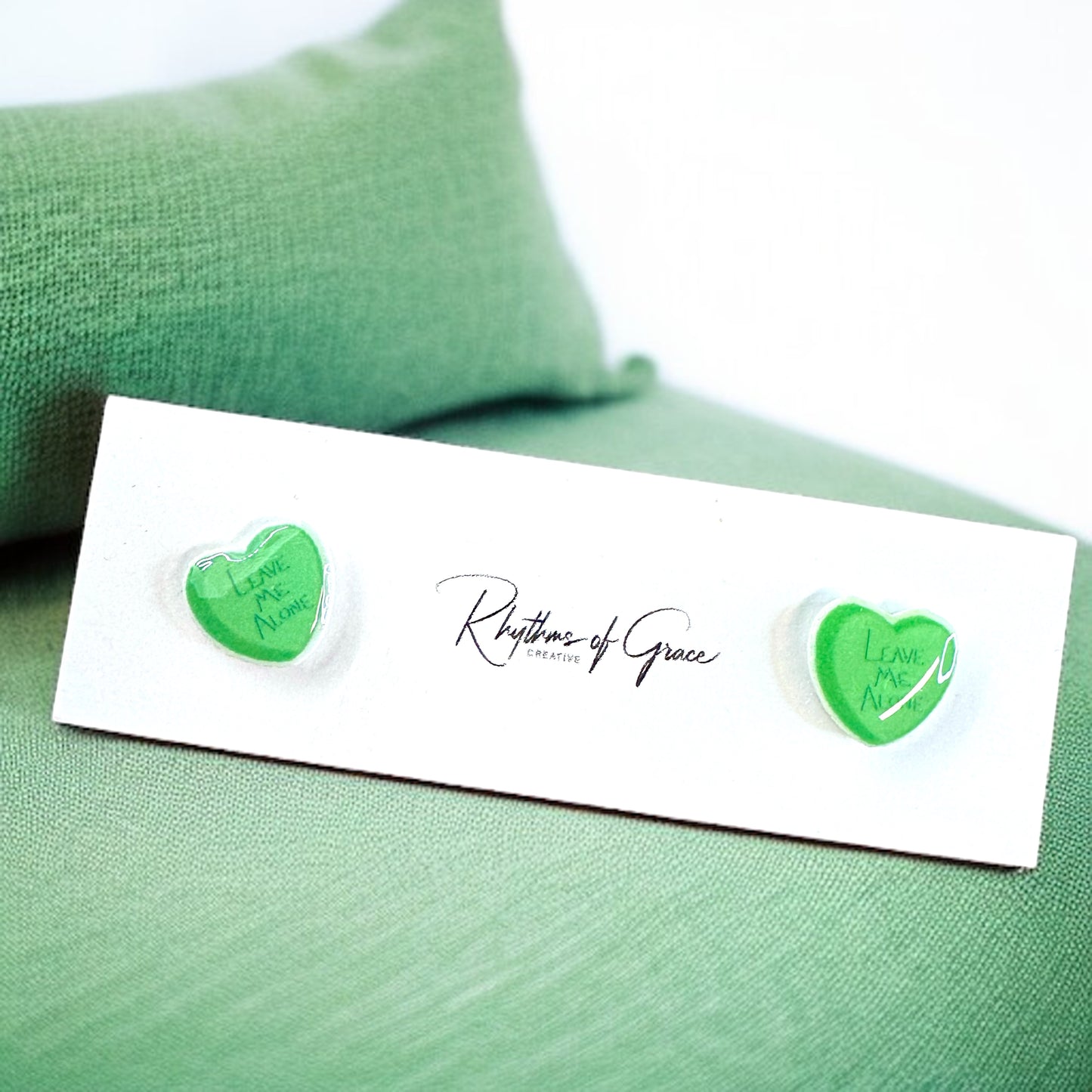 Sweet & Sassy Candy Heart Stud Earrings – Spice Up Your Look! 💖