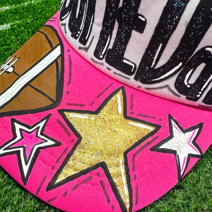 Handpainted Mesh Back Trucker Hat - Score Big with Style! 🎉