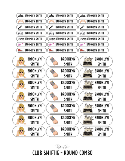 Back to School Personalized Character Labels – Waterproof & Customizable!