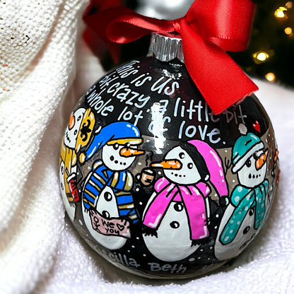 Snow Much Fun: Custom Family Ornament – Personalized Snow Family Keepsake!