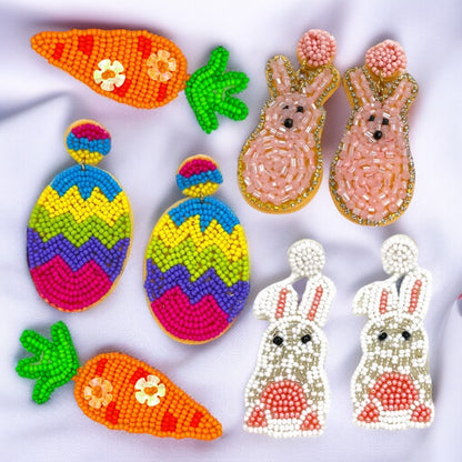 Beaded Easter Earrings - Hop Into Spring Style! - Rhythms of Grace Creative
