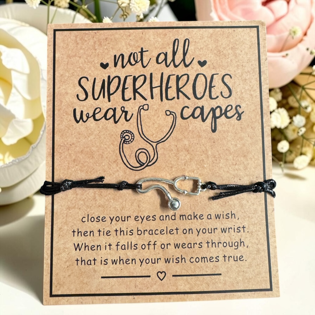 Stethoscope & Strength – Nurse Wish Bracelet for RN, LPN, & Heroes in Scrubs