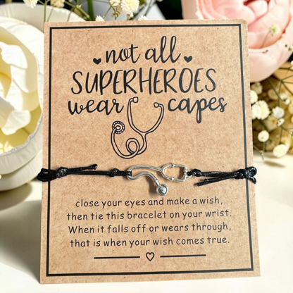 Stethoscope & Strength – Nurse Wish Bracelet for RN, LPN, & Heroes in Scrubs