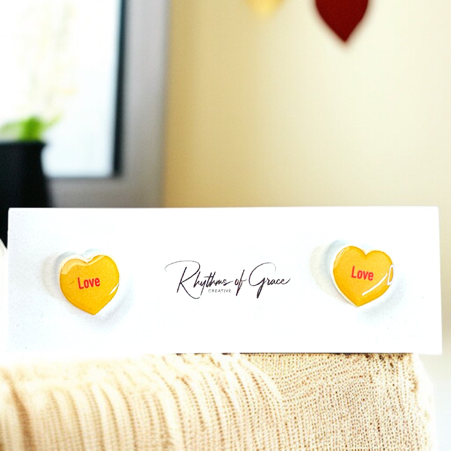 Sweet & Sassy Candy Heart Stud Earrings – Spice Up Your Look! 💖