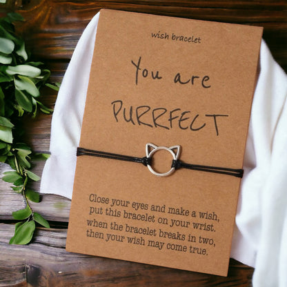 Cat Wish Bracelet - The Purr-fect Gift! 🐈‍⬛