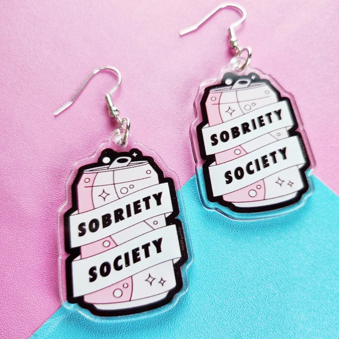 Sobriety Society Earrings - Celebrate Your Journey with Style! - Rhythms of Grace Creative
