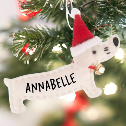 Furry Festivities: Custom Felt Dog Ornaments for Tail-Wagging Holiday Cheer!