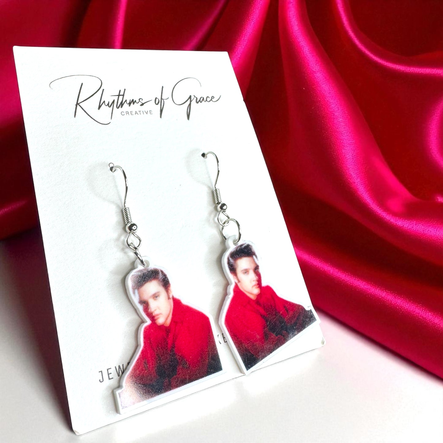 Rock Your Style: Elvis Presley Dangle Earrings - 12 Iconic Designs! 🎸