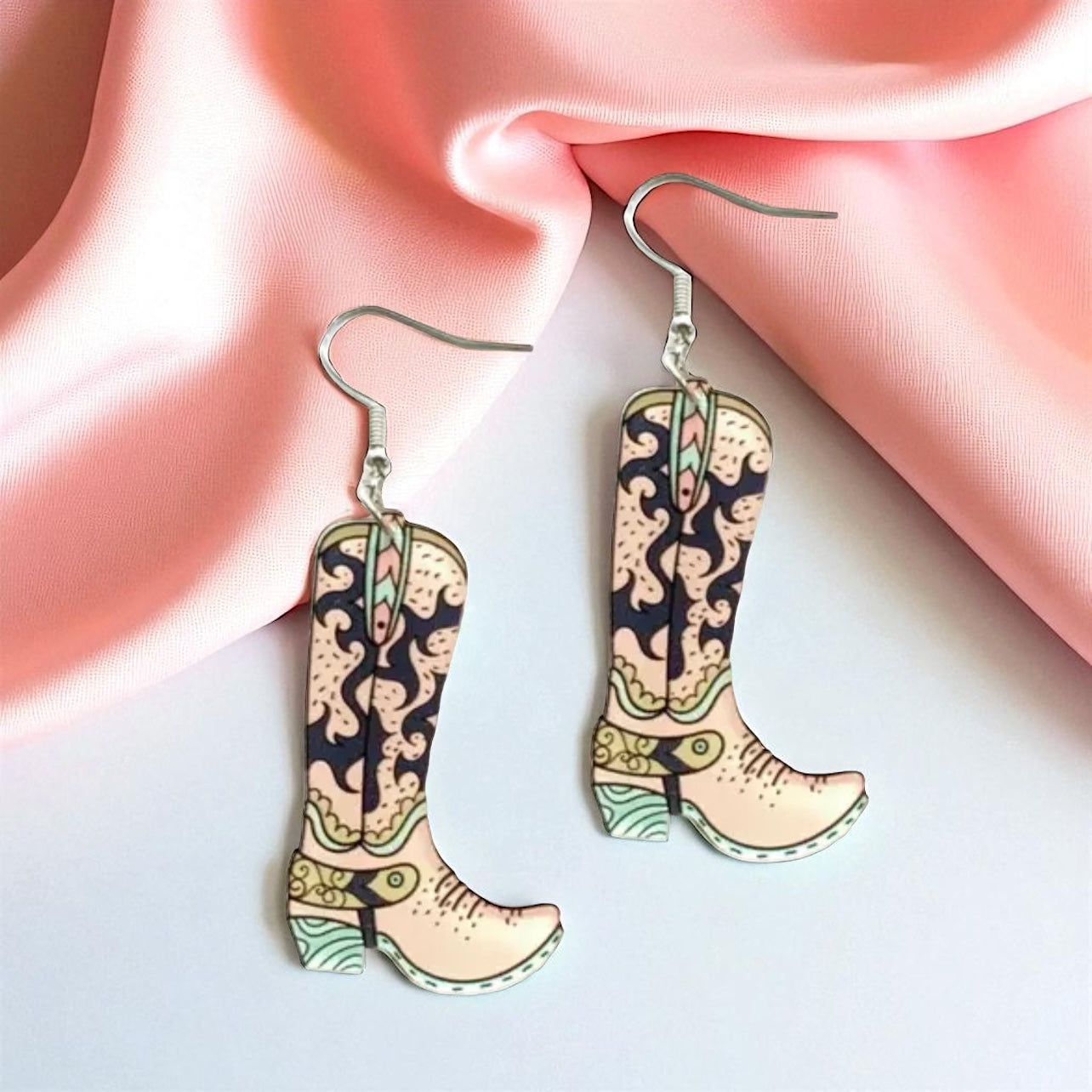 Boot Scootin' Bling: Cowgirl Boots Earrings for Your Inner Rockstar!