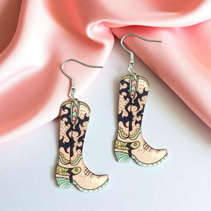 Boot Scootin' Bling: Cowgirl Boots Earrings for Your Inner Rockstar!