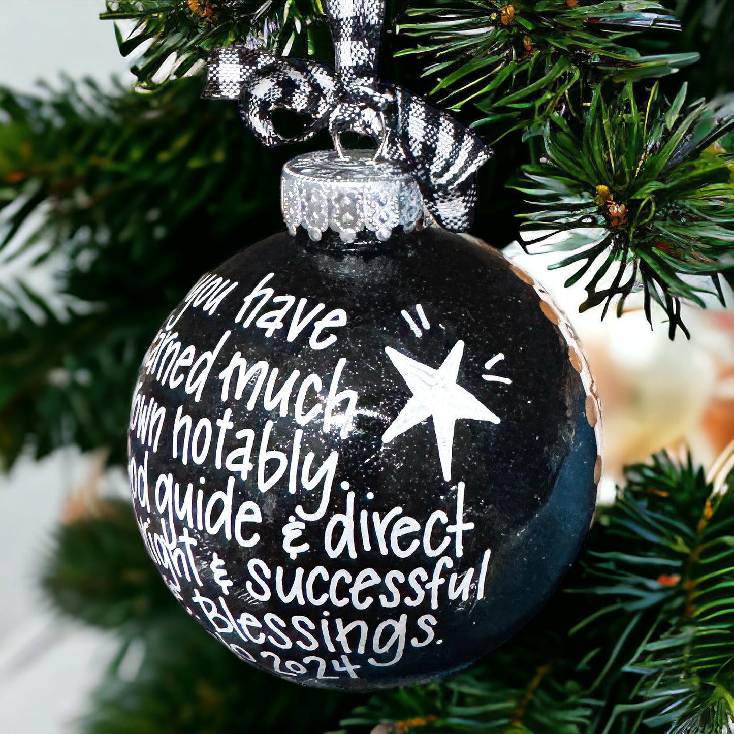 Christmas Ornament: Class of [YEAR] Graduate - Behind You, Before You, Around You, Within You