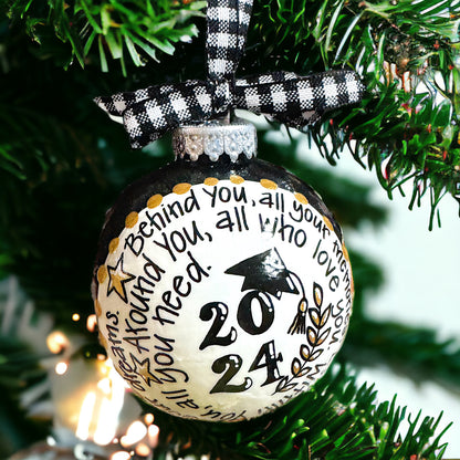 Christmas Ornament: Class of [YEAR] Graduate - Behind You, Before You, Around You, Within You
