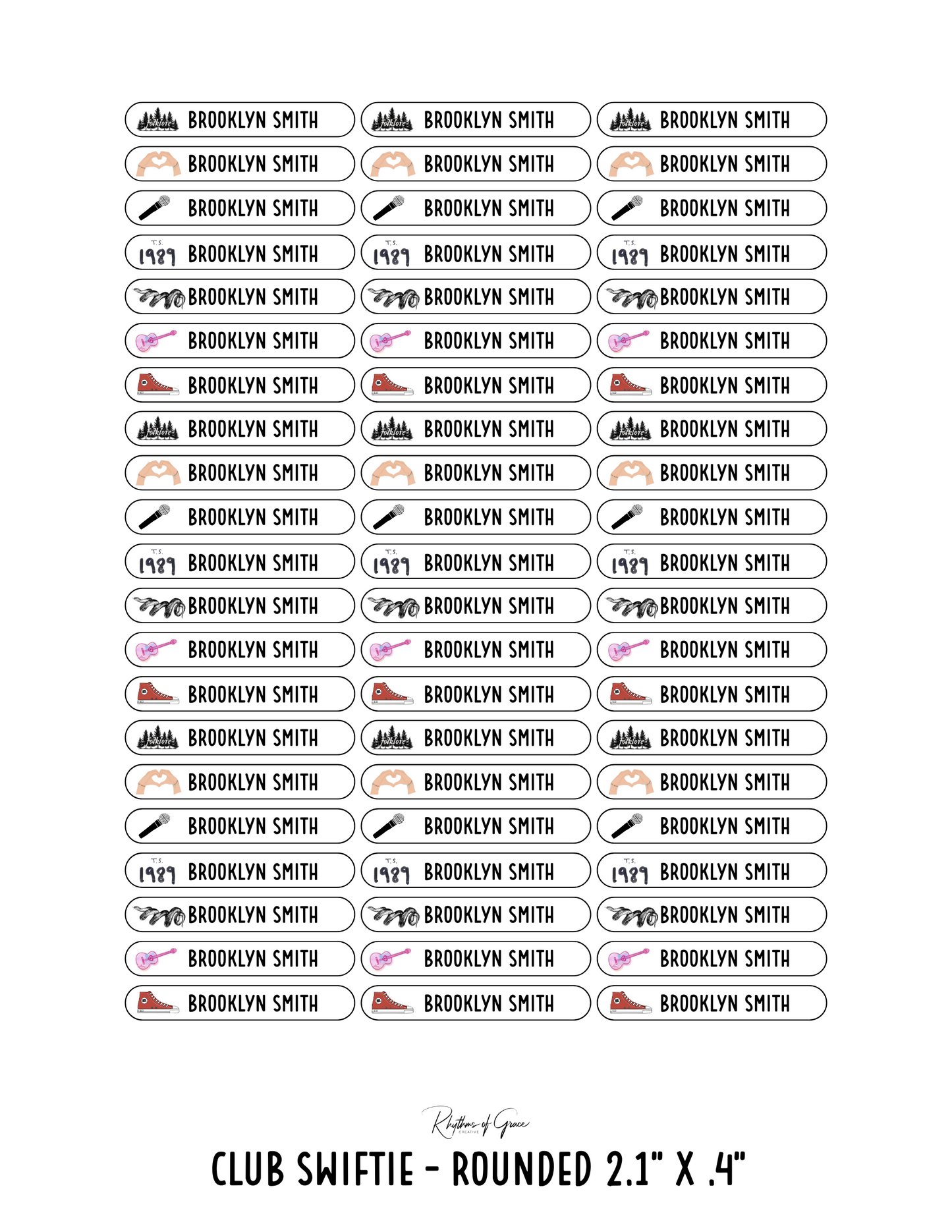 Back to School Personalized Character Labels – Waterproof & Customizable!