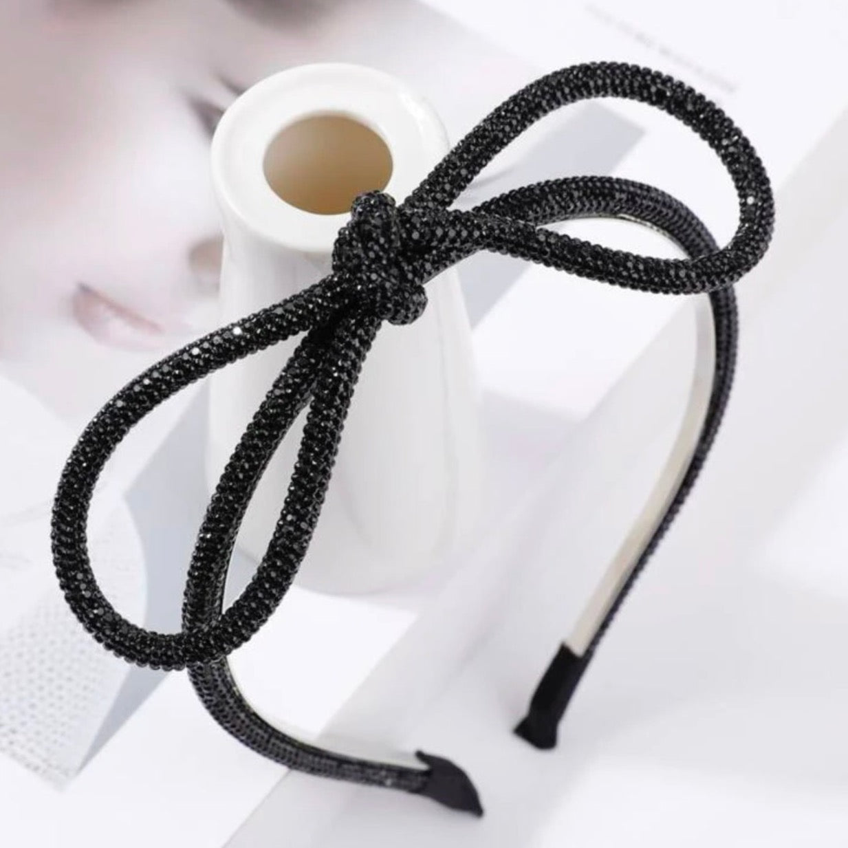 Bows Before Bros: Sparkly Rhinestone Headbands (Black, Gold, Rainbow) - Rhythms of Grace Creative