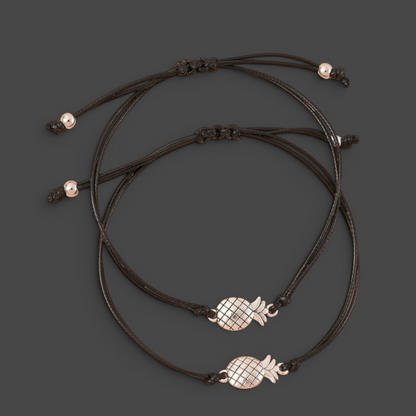 Pineapple Wish Bracelet (Set of 2) - Friendship Magic Awaits! 🍍