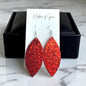 Sparkle & Shine: Red Glitter Dangle Earrings ✨