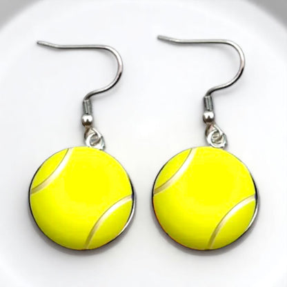 Serve Up Style with Tennis Cabochon Dangle Earrings! 🎾