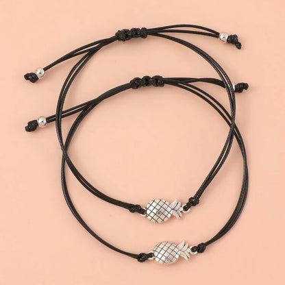Pineapple Wish Bracelet (Set of 2) - Friendship Magic Awaits! 🍍