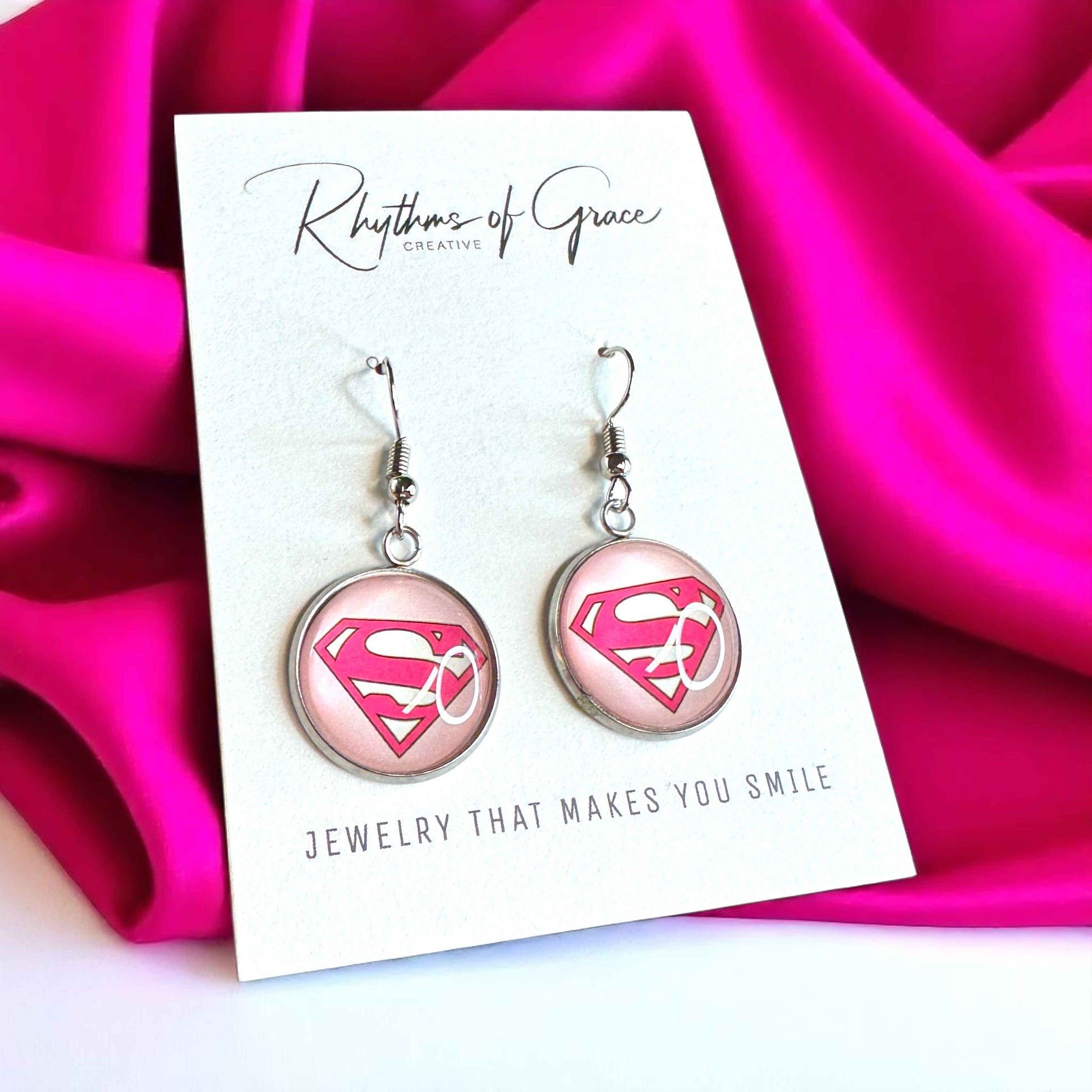 Fight Like a Girl (and Look Fabulous Doing It!) - Breast Cancer Awareness Earrings 💖