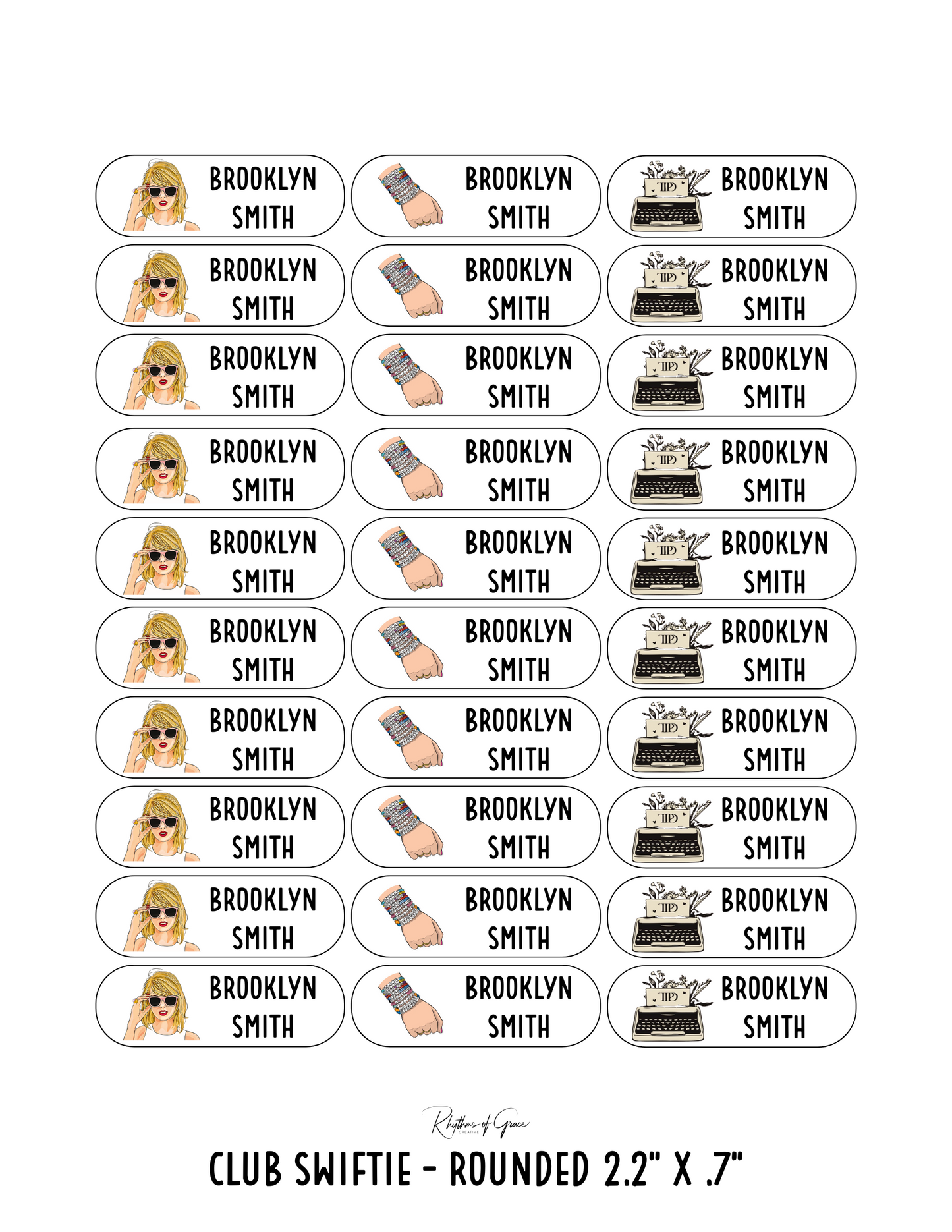Back to School Personalized Character Labels – Waterproof & Customizable!