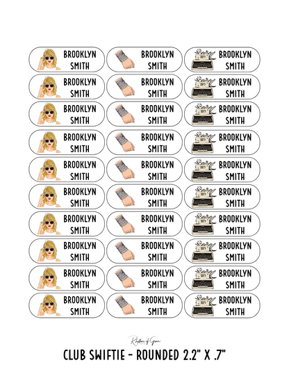 Back to School Personalized Character Labels – Waterproof & Customizable!