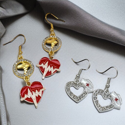Dazzle in the ER: Medical Staff Drop Earrings ✨