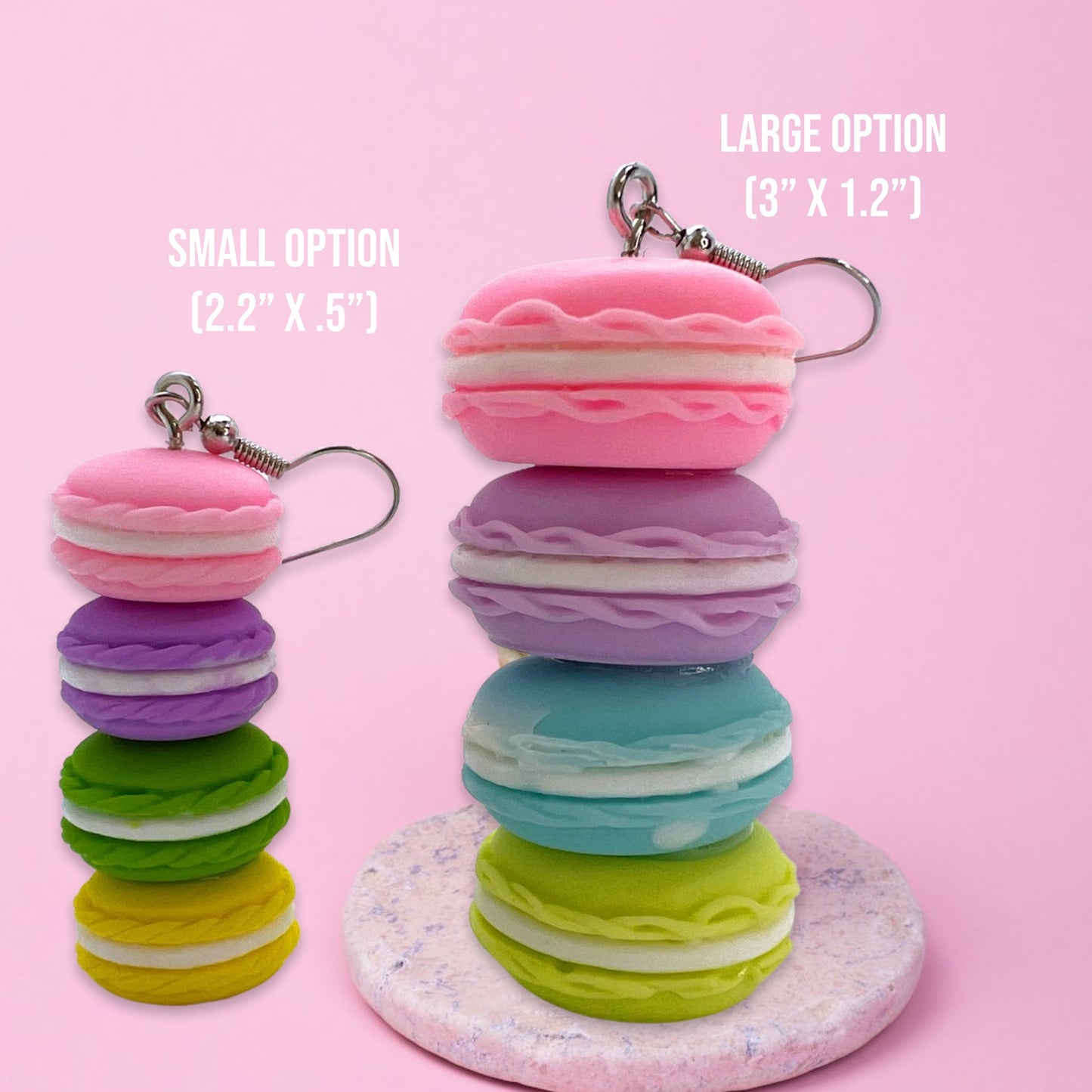 Sweeten Your Style: Macaron Dangle Earrings for Whimsical Fashion!