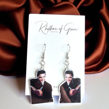 Rock Your Style: Elvis Presley Dangle Earrings - 12 Iconic Designs! 🎸