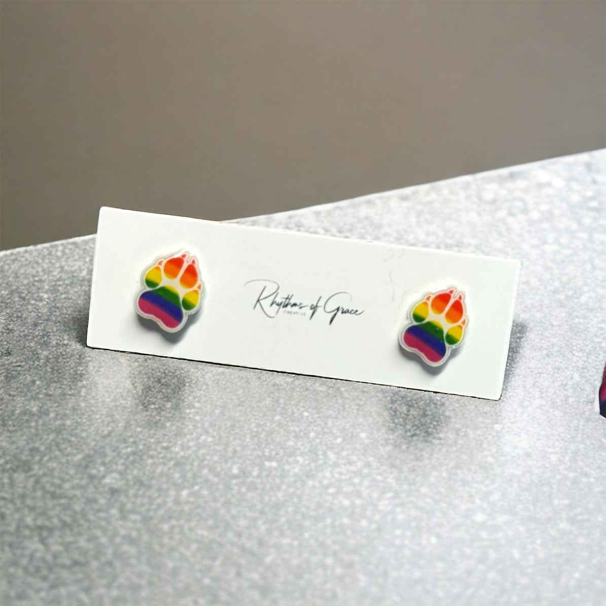 Rainbow Stud Earrings - Sparkle with Pride!