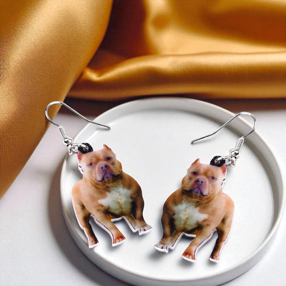 Paw-sitively Adorable Pit Bull Earrings for Dog Moms!