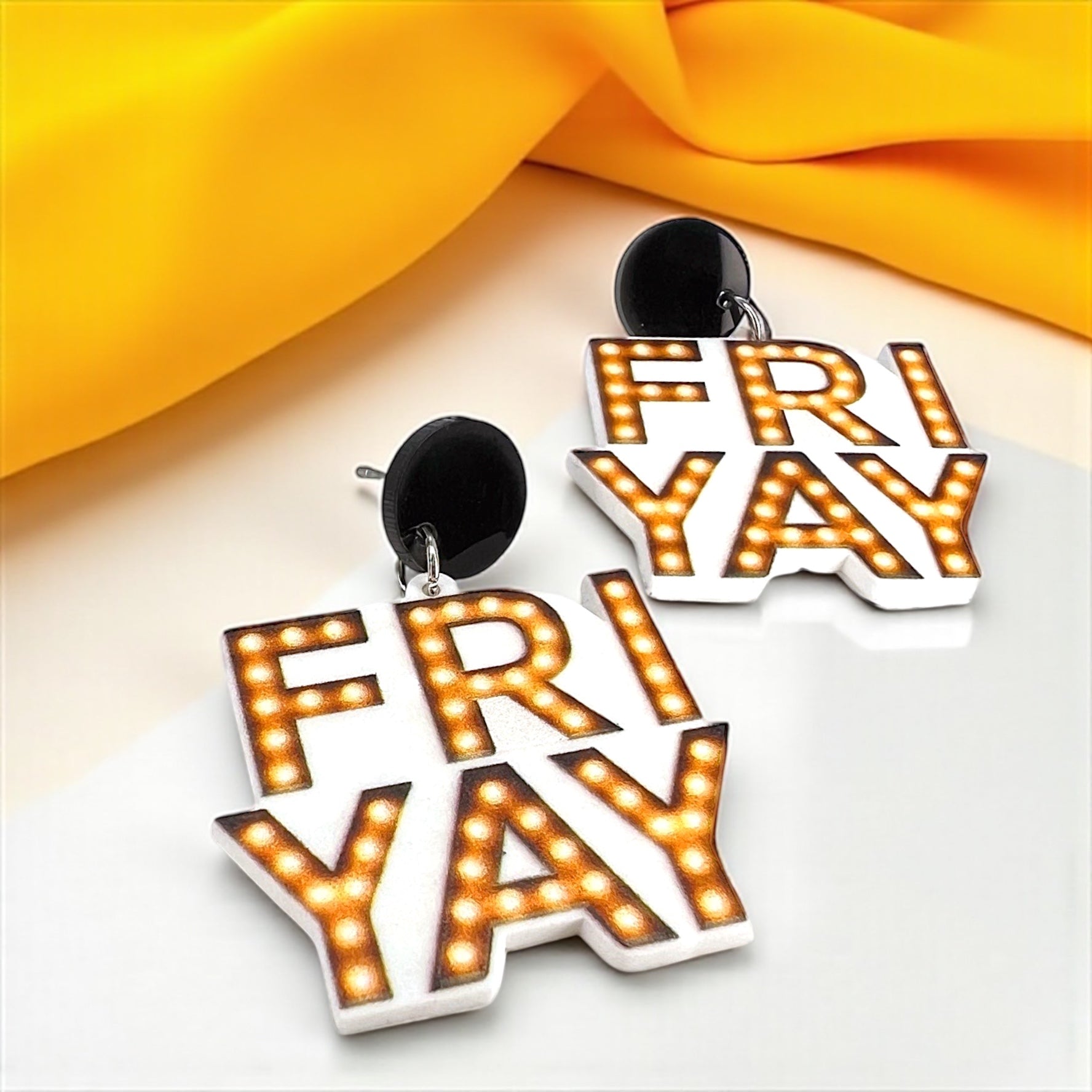 FRIYAY Earrings: Your Weekend Statement Piece! ✨ - Rhythms of Grace Creative