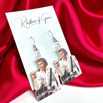 Rock Your Style: Elvis Presley Dangle Earrings - 12 Iconic Designs! 🎸
