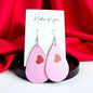 Teardrop Faux Leather Heart Earrings – Two Stunning Styles