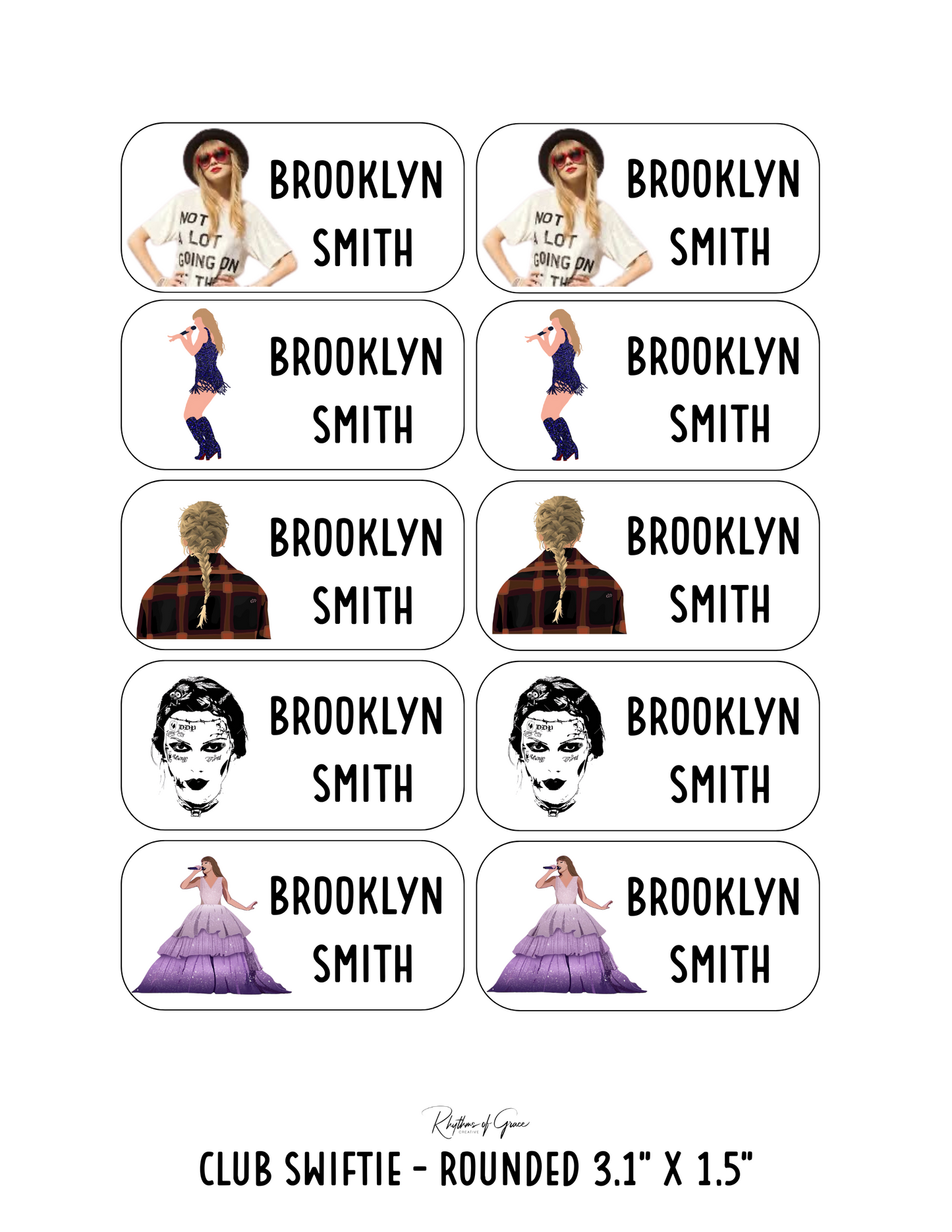 Back to School Personalized Character Labels – Waterproof & Customizable!