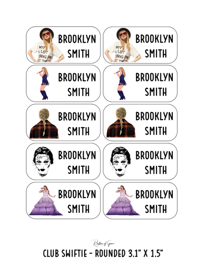 Back to School Personalized Character Labels – Waterproof & Customizable!