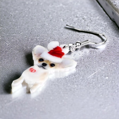Chihuahua Earrings - Dog Earrings, Chi Mom, Dog Jewelry, Dog Mom, Chihuahua Jewelry, Dog Accessories, Puppy Earrings, Chihuahua Accessories - Rhythms of Grace Creative