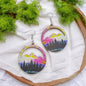 Stunning Western Dangle Earrings – Handcrafted Boho Style, Stainless Steel & Wood