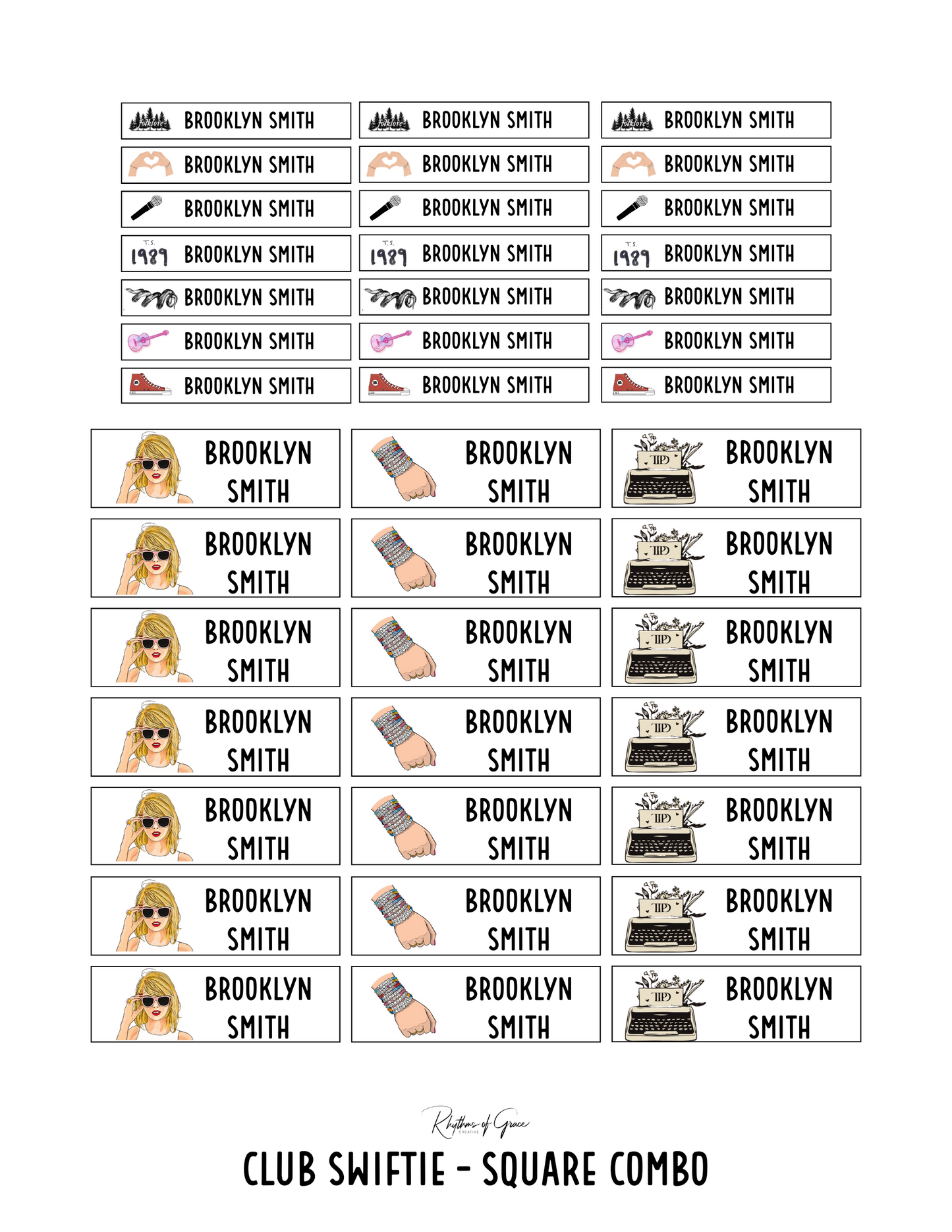 Back to School Personalized Character Labels – Waterproof & Customizable!