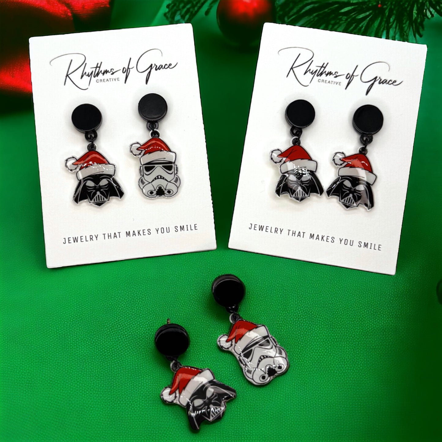 Unleash Your Holiday Force with Star Wars Christmas Earrings!