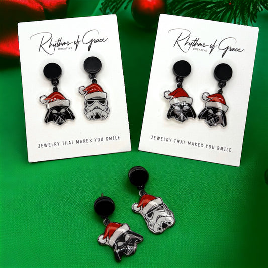 Unleash Your Holiday Force with Star Wars Christmas Earrings!