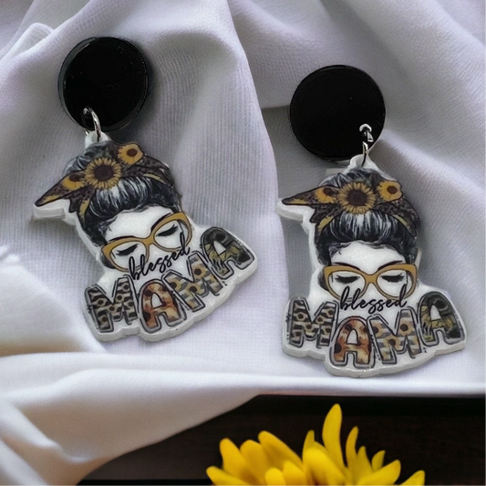Blessed Mama Earrings - Celebrate Motherhood in Style!