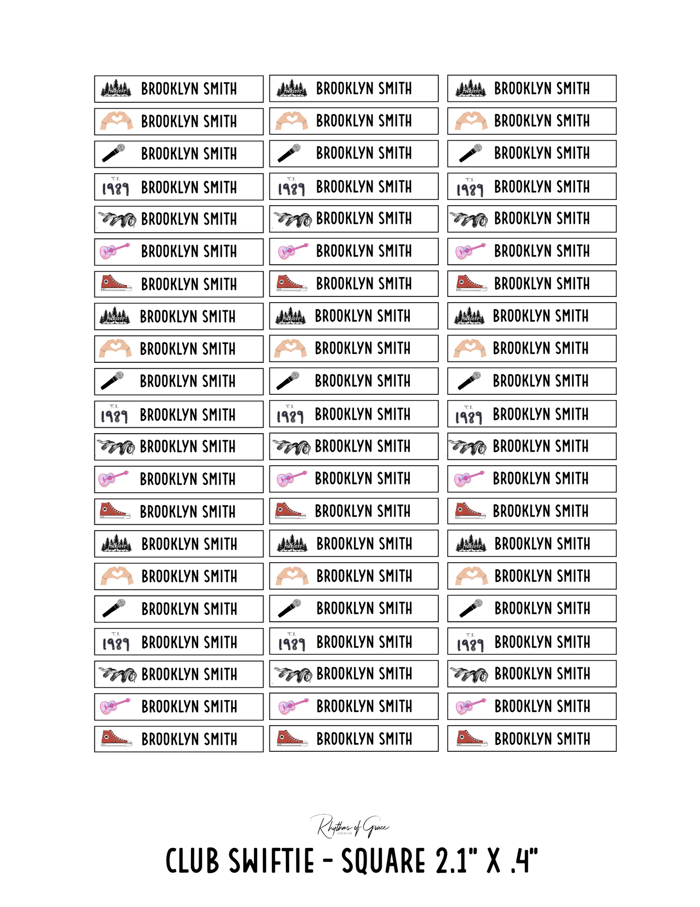 Back to School Personalized Character Labels – Waterproof & Customizable!