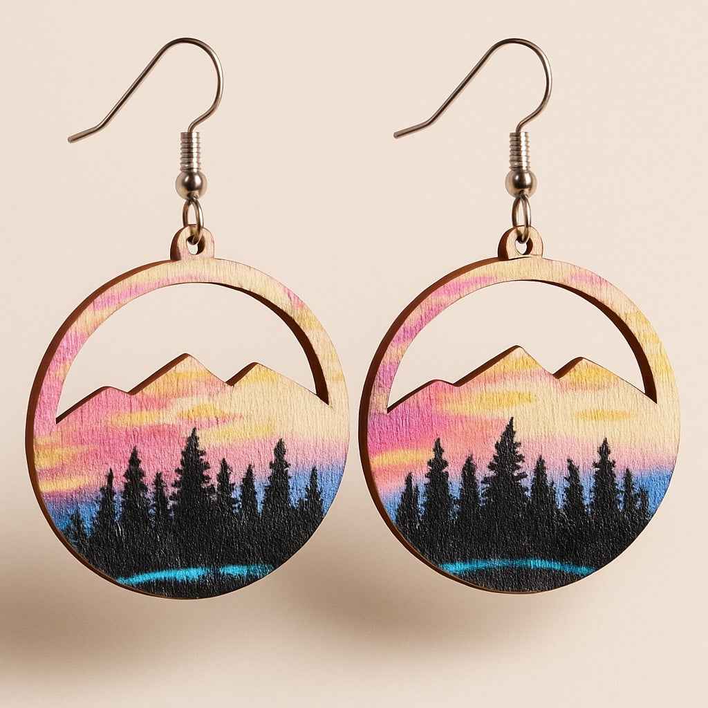 Elevate Your Adventure: Handmade Mountain Earrings for Nature Lovers!