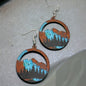 Stunning Western Dangle Earrings – Handcrafted Boho Style, Stainless Steel & Wood