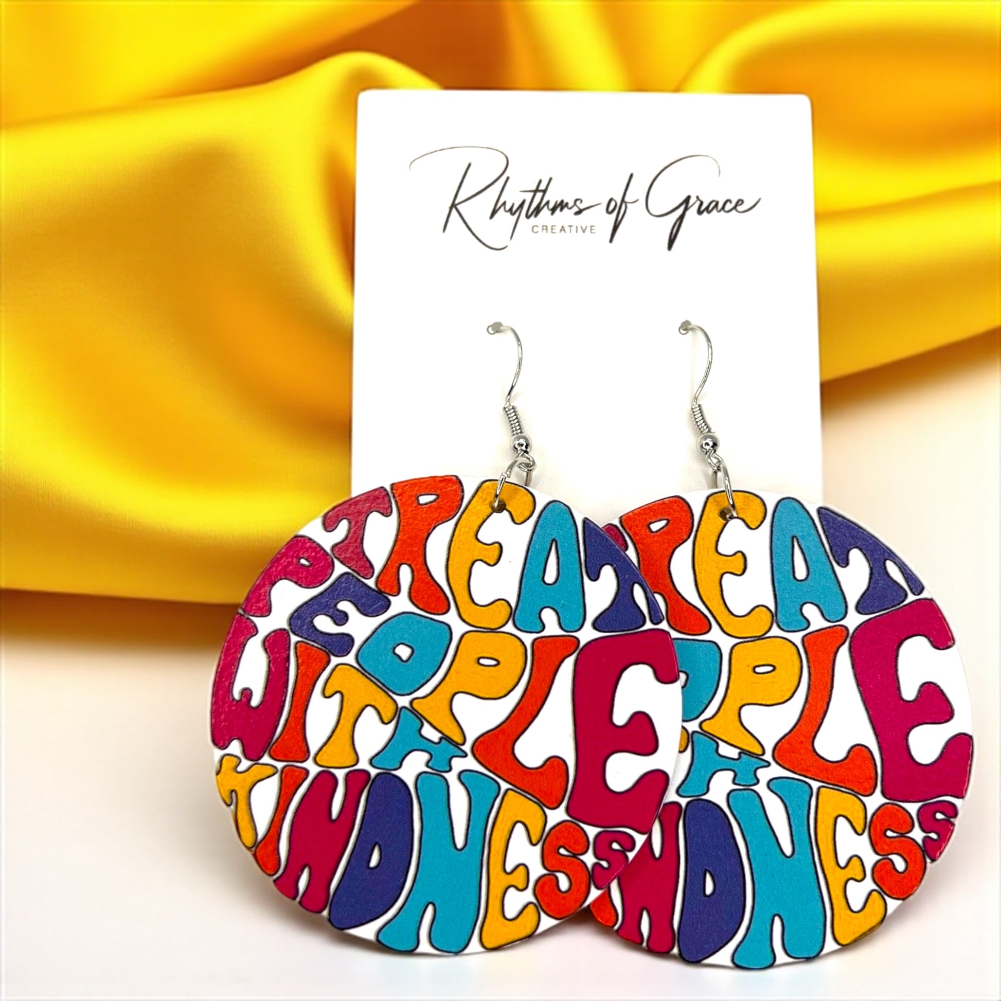 Kindness Earrings Collection: Spread Love & Positivity! 🌈 - Rhythms of Grace Creative