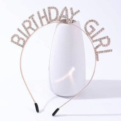 Birthday Headband - Rhinestone Headband, Rhinestone Headpiece, Birthday Headpiece, Birthday Party, It’s My Birthday - Rhythms of Grace Creative