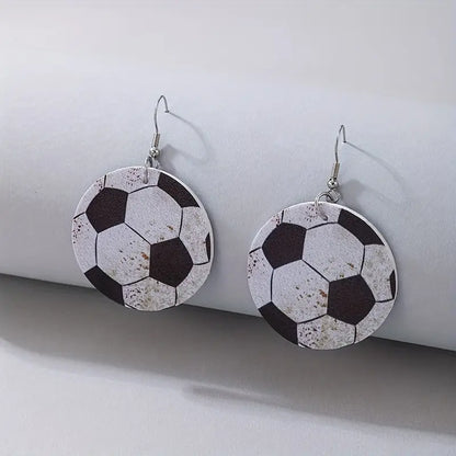 Kick It Up a Notch: Soccer Dangle Earrings!