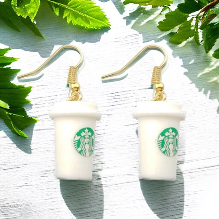 Espresso Yourself: Whimsical Coffee Cup Earrings for Caffeine Lovers!