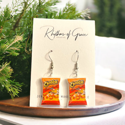 Snack Attack: Grab Your Chip Bag Earrings - Choose from Tasty Designs!