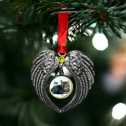 Heavenly Angel Wings Memorial Ornament – Custom Keepsake for Cherished Memories